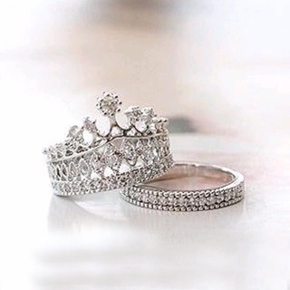 Fairy Crown ring  2in1. แหวนเซท 2 วง  สามารถมิกซ์ใส่ ได้