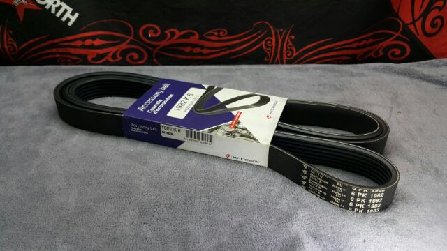 Mercedes M102 สายพานพัดลมเครื่องยนต์: 190/W201 (E1.8 2.0 E2.0 E2.3 E2.3-16 E2.5-16) และ S124/C124/W1