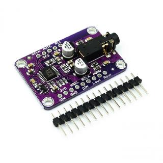 บอร์ดโมดูลถอดรหัสเสียงสเตอริโอ DAC 1334 UDA1334A I2S สําหรับ Arduino 3.3V - 5V