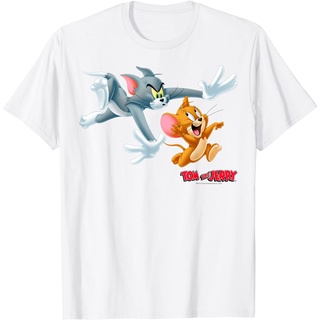 เสื้อยืด พิมพ์ลาย Tom And Jerry สไตล์คลาสสิก สําหรับผู้ใหญ่Size S-5XL