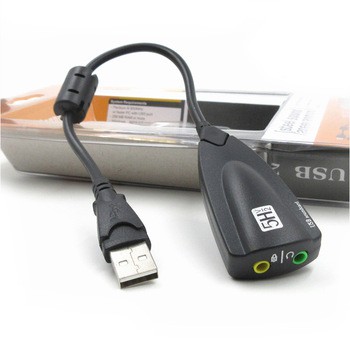 USB Sound 7.1 Steel sound 5HV2 Sound Card (Black)