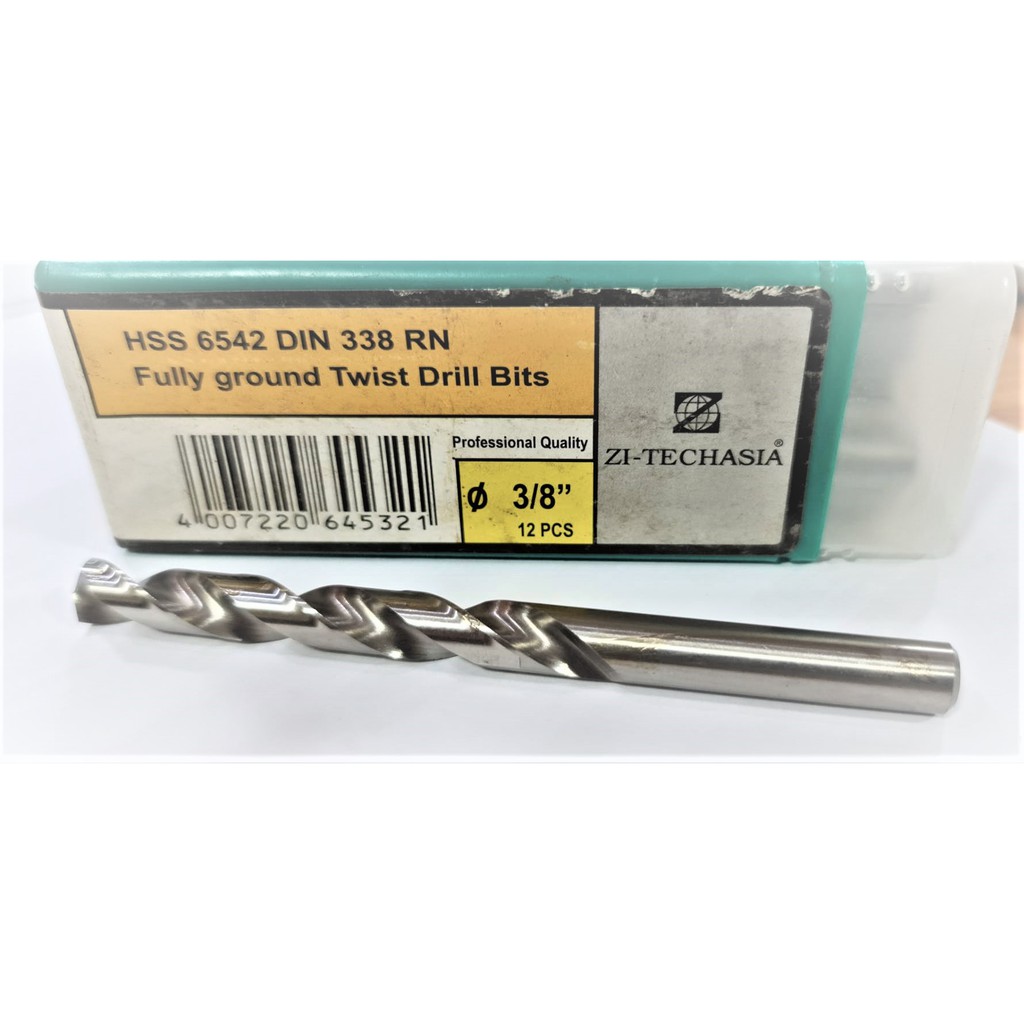 ZI-TECH [สินค้าแกะขายปลีก] ดอกสว่านเจาะโลหะ ไฮสปีด ไซเทคเอเซีย สีเงิน มาตรฐานเยอรมัน ขนาด 1/16"-1/4"