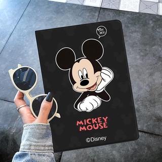 mickey mouse for เคสไอแพด   mini 5 6 เคส   air 1 2 3 4 5   pro 11 10.2 gen 7/8/9 Airbag tri-fold pen slot case