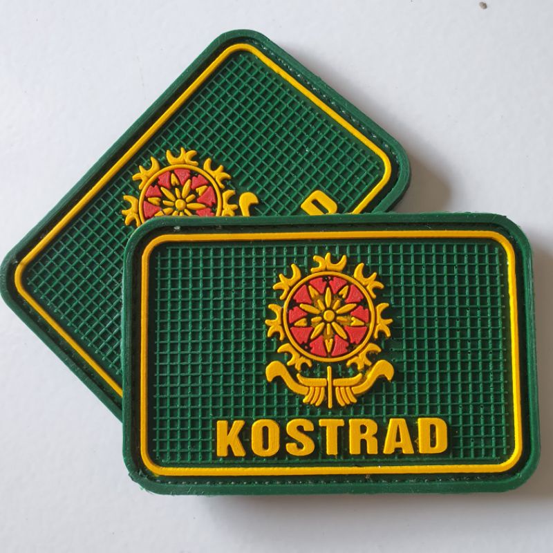 TNI KOSTRAD LOGO RUBBER PATCH / RUBBER EMBLEM PATCH