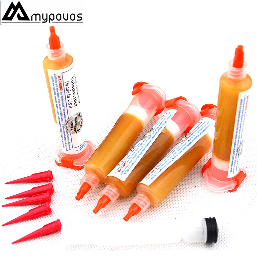 5Pcs/lot NC-559-ASM-UV 559 10CC PCB BGA Soldering Paste Flux Solder Ball Flux Paste +Needles +Squeez