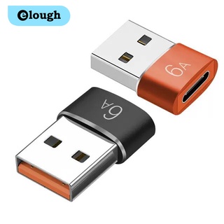 Elough USB2.0 ถึง 6A Type-C OTG อะแดปเตอร์ Type C ตัวแปลงชาย…