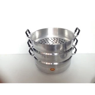 หม้อนึ่ง ซึ้งนิ่ง อลูมิเนียม 3ชั้น (พร้อมส่ง) มีขนาด 24-26-28-30-32-34-36-40 cm (ห่อกันกระแทกอย่างดี)