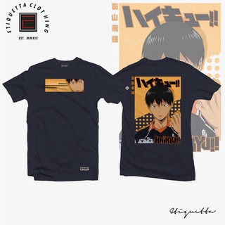 Haikyuu - Kageyama V2 ฤดูร้อนแขนสั้นเสื้อยืดการ์ตูนญี่ปุ่นอะนิเมะหลวมป่าคู่รักชายและหญิงสามารถสวมใส่ได้