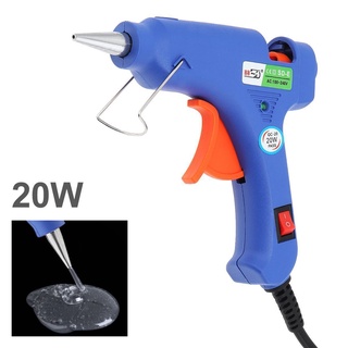 ปืนกาวร้อนไฟฟ้า ขนาดเล็ก 20W 110W-240V สําหรับซ่อมแซมอุณหภูมิความร้อน