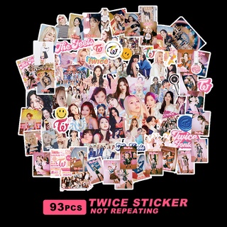 สติ๊กเกอร์ Twice The Feels 93 ชิ้น/ชุดสําหรับติดตกแต่งไดอารี่กระเป๋าเดินทาง