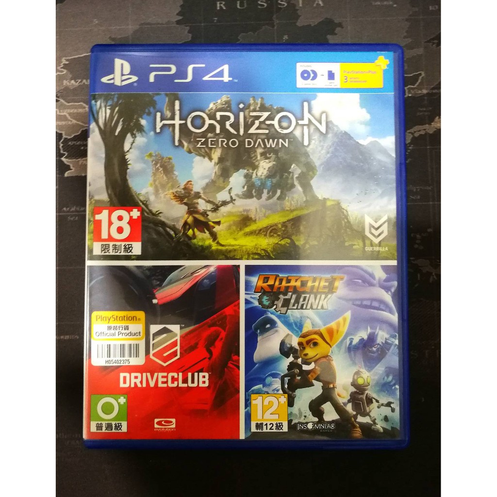 (มือสอง) มือ2 เกม ps4 : Horizon zero dawn + Driveclub แผ่นสวย ซื้อ 1 ได้ถึง 2 เกม