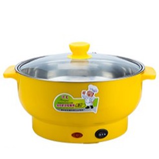 หม้อนึ่งไฟฟ้า XM-22 หม้ออเนกประสงค์ หม้อไฟฟ้า พร้อมฝาแก้ว ต้ม ผัด แกง ทอด หุงข้าว ขนาด 22ซม.(ไม่มีซึ้งนึ่ง)