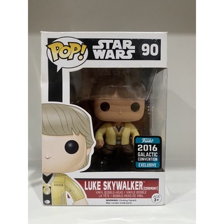 Funko Pop Luke Skywalker (Ceremony) 90 Galactic Convention Exclusive Damage Box