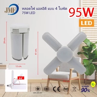 🔥พร้อมส่ง🔥 JMF หลอดไฟ LED หลอดไฟทรงใบพัด พับเก็บได้ ปรับมุมโคมไฟได้ ประหยัดพลังงานไฟ ไฟตลาดนัด