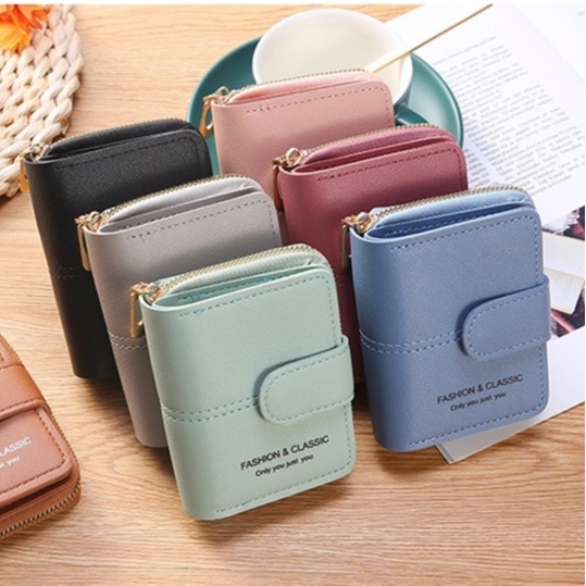 914 กระเป๋าสตางค์ใบสั้น กระเป๋าตังค์ผู้หญิง