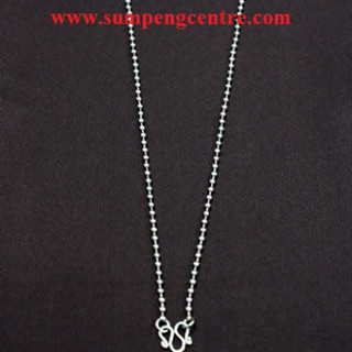 สร้อยสแตนเลสไข่ปลาเม็ดเล็ก เบอร์2: 16" - 30" (ครึ่งโหล) Round Stainless steel necklace no:2: 16" - 30" (half a dozen)