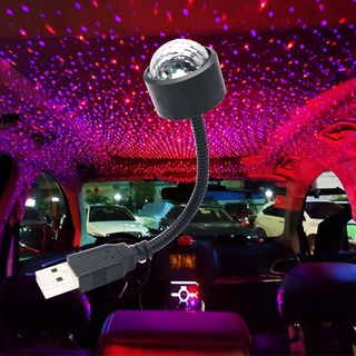 USB Colorful Magic Ball Star Projection Light Rotating Disco Ball RGB Atmosphere Lights for Home Bar Club Party Car Decoration