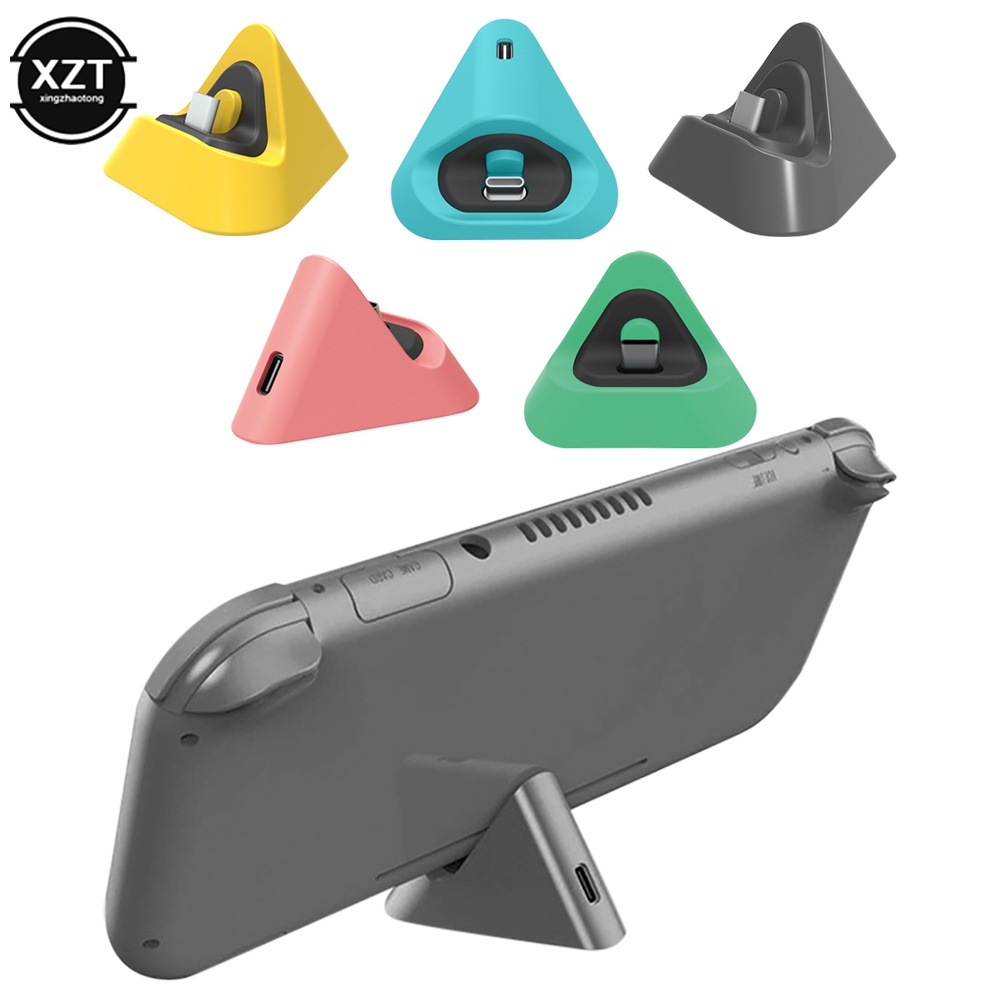 Dobe Switch/Lite แท่นชาร์จ แบบพกพา ทรงสามเหลี่ยม สําหรับเกมคอนโซล NS