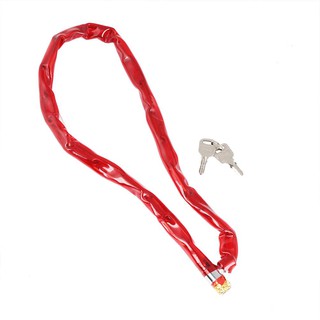 กุญแจโซ่จักรยาน 100 ซม.CHAIN LOCK 100 CM. RED BIKE