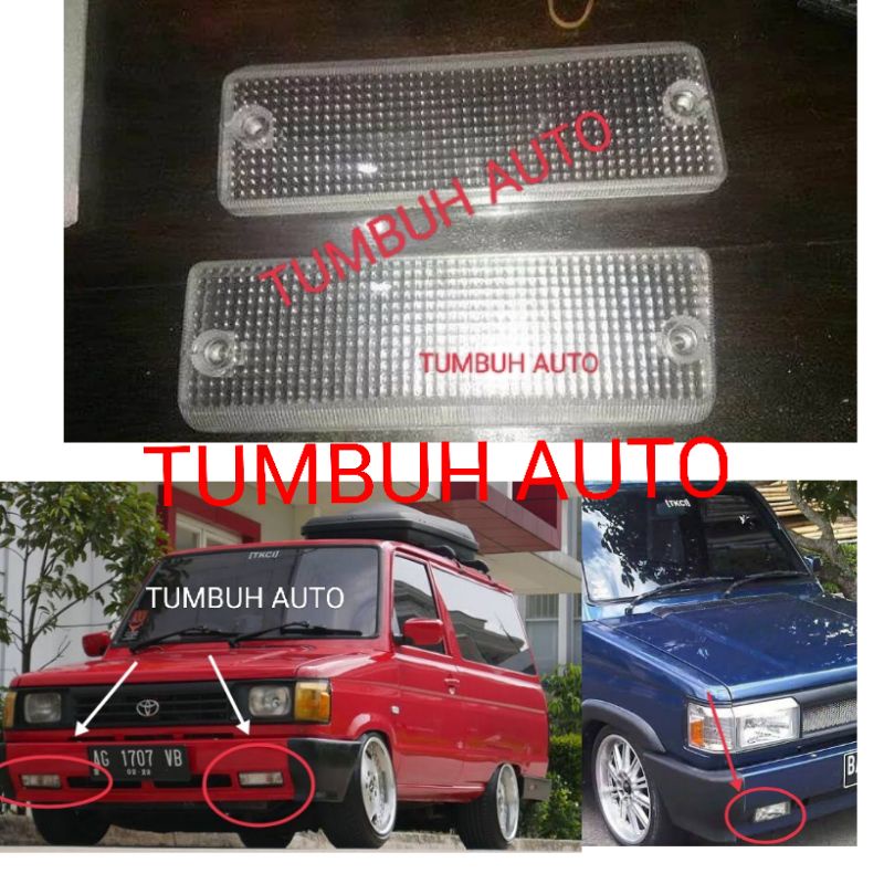 ไฟกระจกกันชน 2 ชิ้นสําหรับ Toyota Kijang Super G Grand Long Short 1.5 1.8