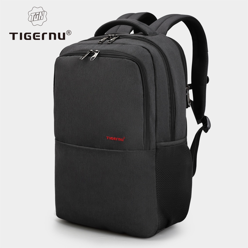 TIGERNU ไทเกอร์นู 3259 กระเป๋าเป้สะพายหลังแล็ปท็อปกันน้ําพอร์ต ยูเอสบี นักเรียนลําลองแฟชั่นกระเป๋าชั่งน้ําหนักมัลติฟังก์ชั่น (15.6 '')