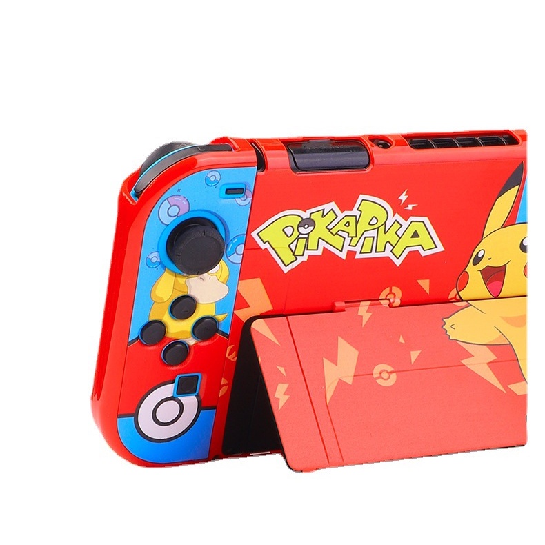เคสแข็ง ลาย Mario Zelda CyberPunk Pikachu สําหรับ Nintendo Switch Oled