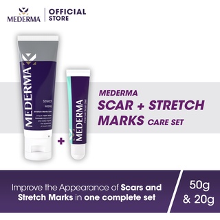 Mederma มีเดอม่า เซ็ตผลิตภัณฑ์ลดเลือนร่องรอยแผลเป็นและรอยแตกลาย (Intense Scar Gel 20g. + Stretch Marks 50g.)