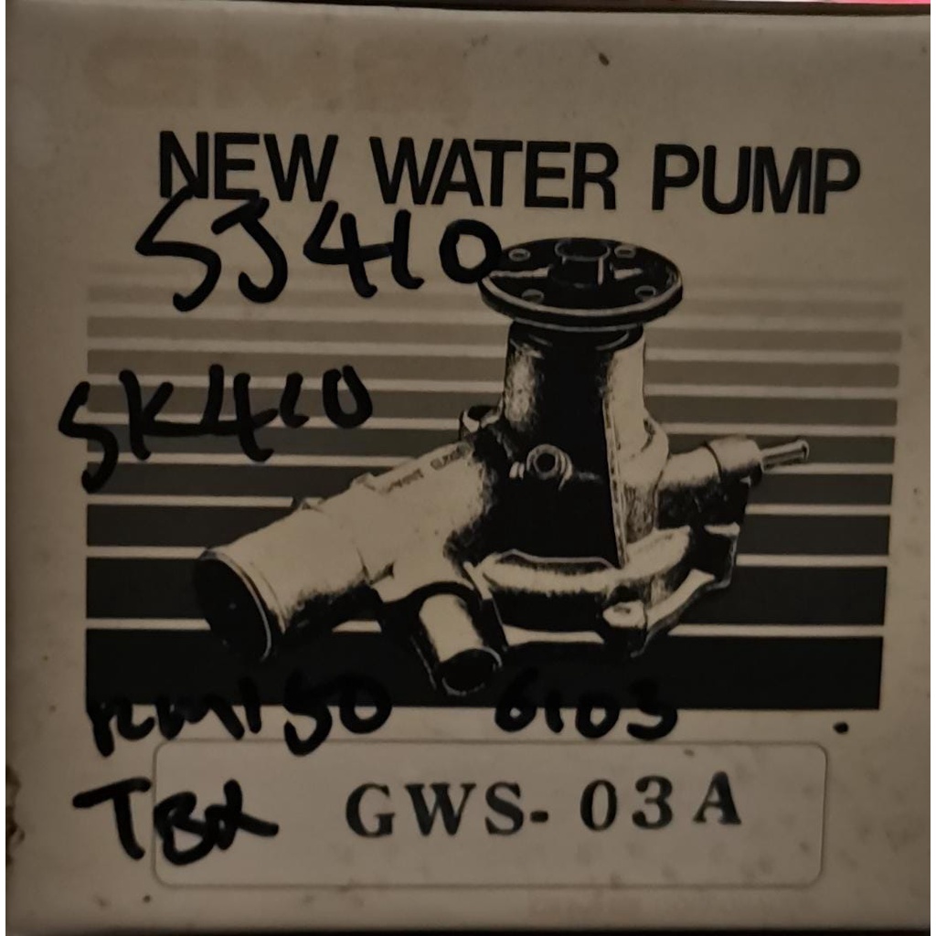 SUZUKI SJ410 WATER PUMP GMB GWS 03A สําหรับ Suzuki SJ410 SK410
