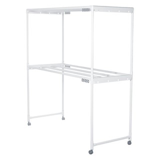 ราวตากผ้าอะลูมิเนียม มีล้อ PLIM 1.5 ม. สีขาว CLOTH RACK ALUMINIUM PLIM 1.5 M WHITE