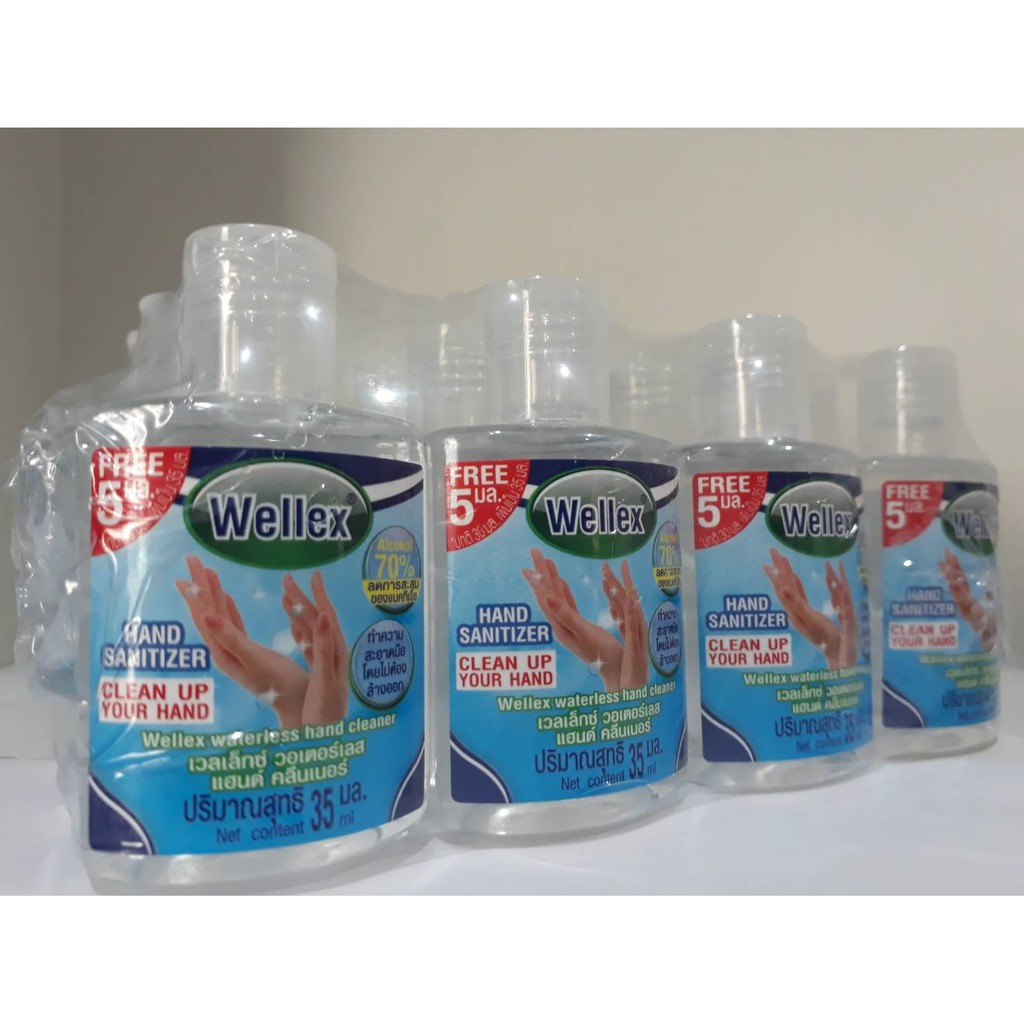 เจลล้างมือ 70% Alcohol Wellex Waterless hand cleaner