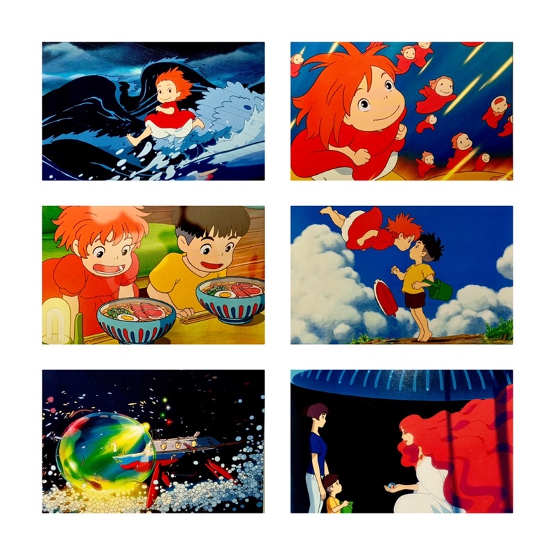 Ponyo Ghibli Post Card โปสการ์ดอย่างเป็นทางการ