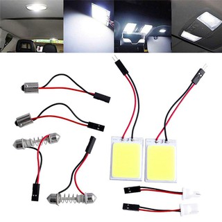 ชิปหลอดไฟ LED 24 COB HID แสงสีขาว สำหรับรถยนต์