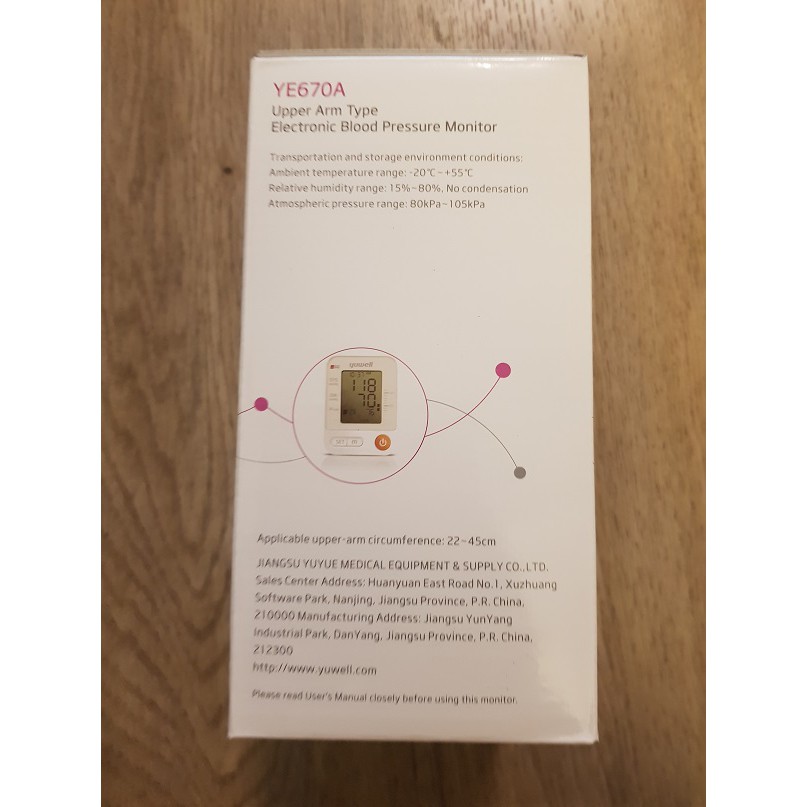 YUWELL เครื่องวัดความดัน รุ่น YE670A(ไม่มีเสียงพูด) พร้อมAdapter+กระเป๋าใส่เครื่อง(สำหรับแขนใหญ่ รอบแขน 22-45cm.) - รูปที่ 2