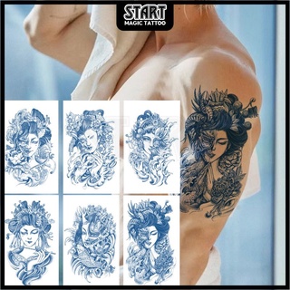 【Start Magic Tattoo】ใหม่ สติกเกอร์รอยสักชั่วคราว กึ่งถาวร กึ่งถาวร 2 สัปดาห์ ติดทนนาน ถึง 15 วัน กันน้ํา 180 มม.*100 มม.