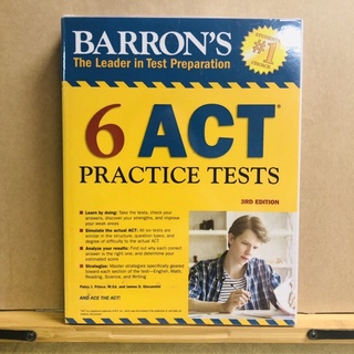 ฉ033 BARRONS The Leader in Test Preparation STUDENTS #1 CHOICE 6 ACT PRACTICE TESTS 3RD EDITION