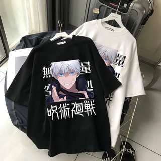 เสื้อยืดแขนสั้นพิมพ์ลาย Jujutsu Kaisen Yuji Itadori แฟชั่น Unisex