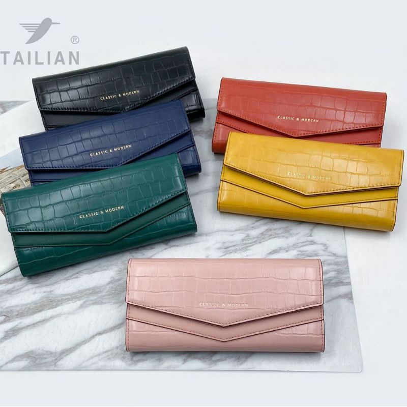 กระเป๋าสตางค์ใบยาว  CLASSIC&MODERN กระเป๋าตังค์ผู้หญิง Tailian