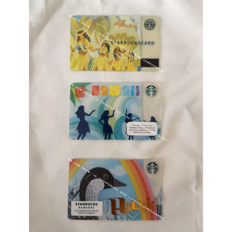 2004 &amp; 2012​  Starbucks Hawaii Hula Girls card