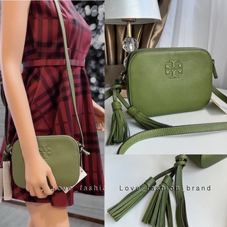 👑ผ่อน0%~แท้100%👑 กระเป๋าสะพาย สีเขียว Tory Burch Thea Shoulder Camera Bag 67287