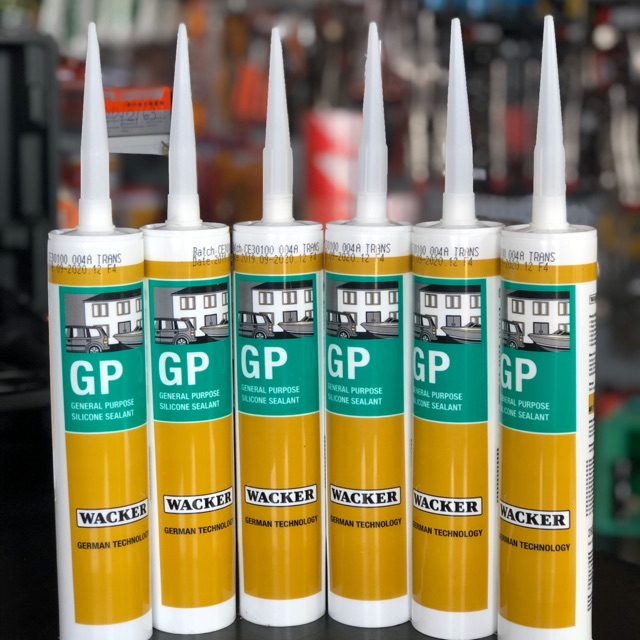 ซิลิโคน GP Wacker Silicone อุดรอยรั่ว น้ำซึม รอยแตกร้าวระหว่างหลังคา กันสาด และอื่นๆ