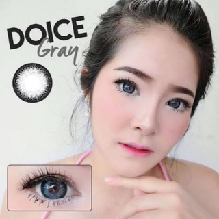 💋 มีค่าสายตา 💋  Wink Dolce Gray Brown บิ๊กอาย สุดปัง คอนแทคเลนส์ รายเดือน มีอย แถมตลับฟรี เลนส์นิ่ม สวยปังมาก