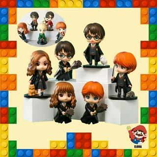 โมเดล Harry potter ขนาด 9-10cm โมเดล แฮรี่พอตเตอร์ ชุดละ 6 ตัว ลดราคา