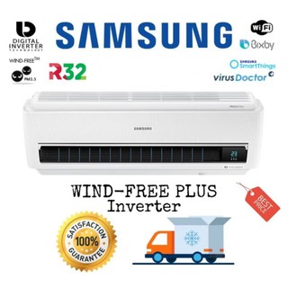 🔥SAMSUNG 🔥แอร์ติดผนัง WIND-FREE™ PLUS INVERTER AR9500M Virus Doctor (SmartThings: Wifi + Bixby) AR10RYCX  AR13RYCX