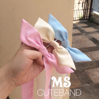 HAIRBAND Pastel tone ผ้าผูกผมโบว์ ผูกเอง
