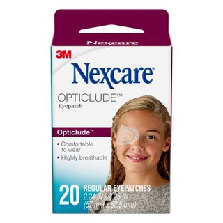 3M Nexcare Opticlude Orthoptic Regular Eye Patch พลาสเตอร์ปิดตา ที่ปิดตา ขนาด 8.2 x 5.7 cm จำนวน 20 ชิ้น (20X05136)