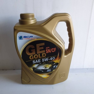 น้ำมันเครื่องสังเคราะห์ 100% บางจาก BCP SAE 5W-40 GOLD ขนาด 4 ลิตร