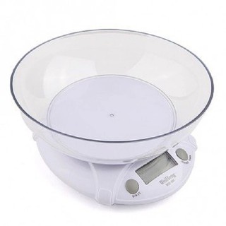 Lotte Kitchen Scale 7 KG พร้อมถ้วยวาง (White)