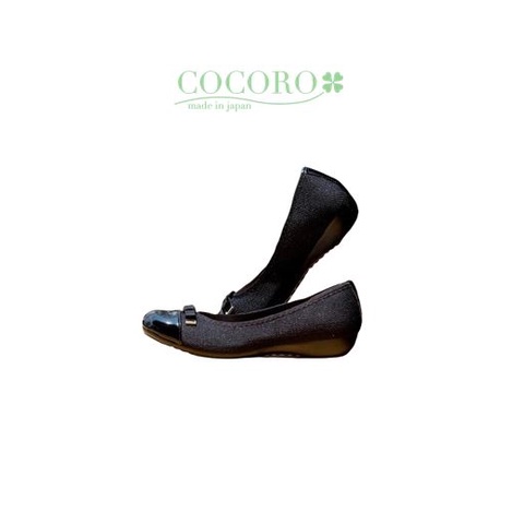 Cocoro Shoes รองเท้าคัชชูผู้หญิง ซัพพอร์ทเท้า รองรับแรงกระแทก รุ่น 3002 Black Tie