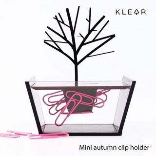KlearObject Mini autumn clip holder ที่เก็บคลิปหนีบกระดาษติดแม่เหล็ก เก็บของใช้เล็กๆ บนโต๊ะทำงาน อะคริลิค เก็บคลิป