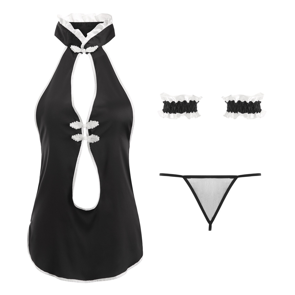 ชุดจีน แบบผ้าไหมซาติน คอเต่า ชุดนอนไม่ได้นอน  💫 มีหลายไซต์ M-2XL  80kg 🔥แพคถนอมเสื้อผ้า P-267 ขายส่ง - รูปที่ 4